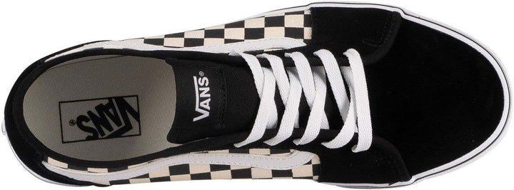 Vans Herren Filmore Decon Wildleder Canvas Trainer, Black/Black 40 EU Checkerboard Black White, 40 E
