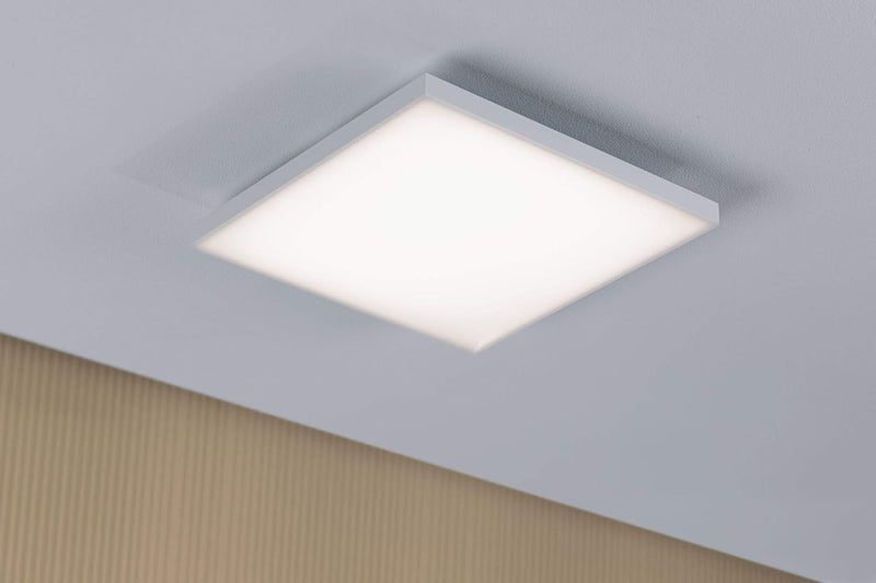 Paulmann 79817 LED Panel Velora eckig incl. 1x16,8 Watt Deckenlampe Weiss matt Lichtpanel Metall Dec