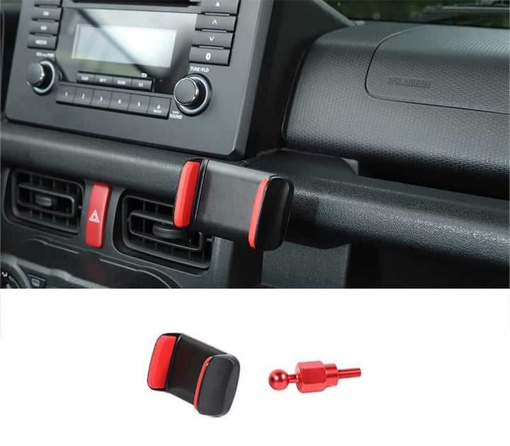 Handyhalterung Auto für Suzuki Jimny JB64 JB74 2019-2024, Aluminium und ABS, 360° Drehbar, für 4-7 Z