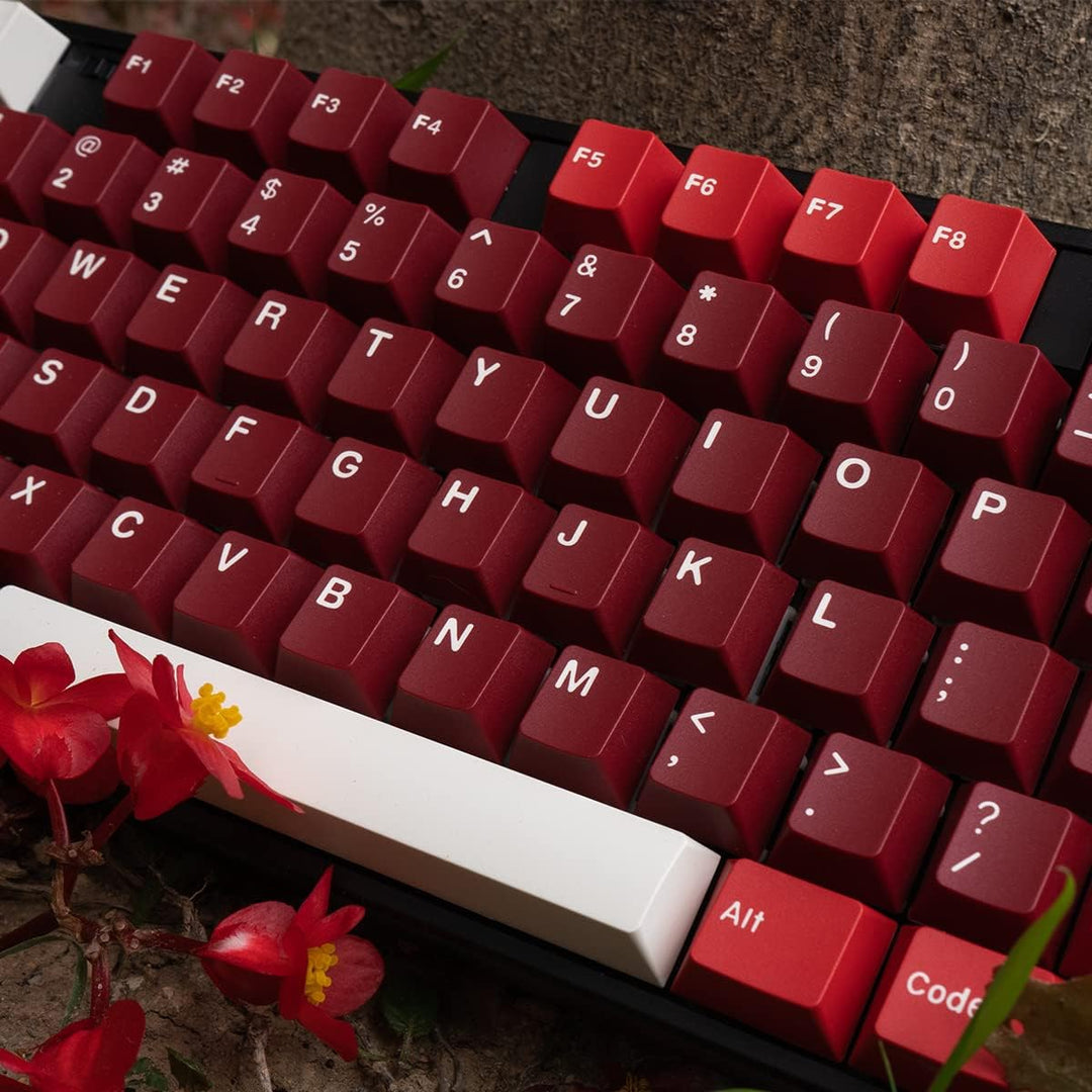 mintcaps Jamon Keycaps Set 173 Tasten Cherry Profile Doubleshot Custom Keyboard Red Keycaps ISO ANSI