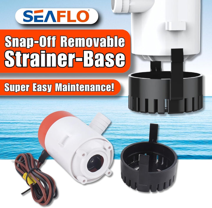 SEAFLO Elektrische Marine Bilgepumpen (750 GPH), 750 Gph