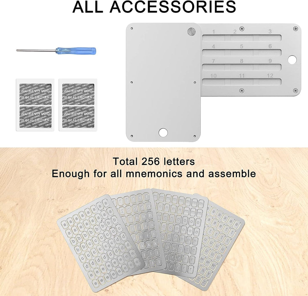 Crypto Wallet,Steel Bitcoin Wallet,Cryptocurrency Seed Backup Cold Storage,Cold Wallet Hardware Wall