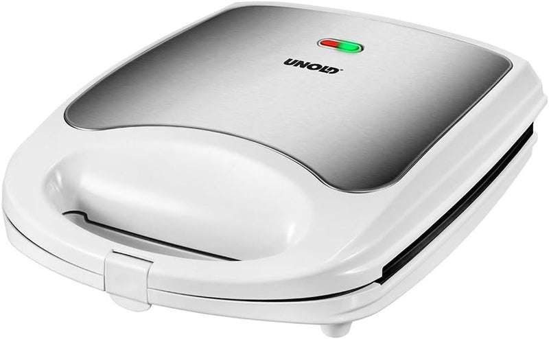 Unold 48480 Sandwich Maker Quadro für 4 Toasts gleichzeitig, Antihaft-Beschichtung, Wärmeisolierung,