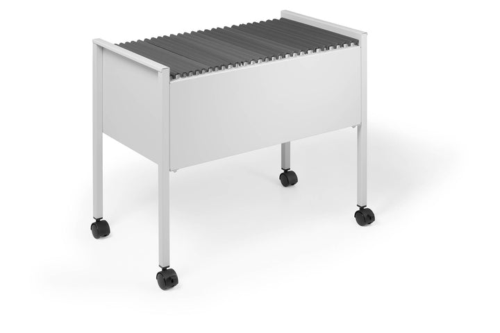 Durable Eco Hängemappenwagen 80 A4, grau, aus kratzfestem Stahl, 655 x 592 x 368 mm, 309510 Offen Gr