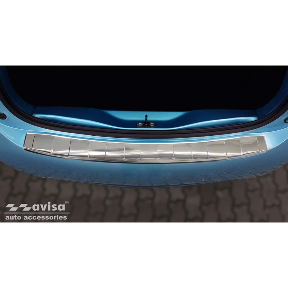 Avisa Edelstahl Heckstossstangenschutz kompatibel mit Renault Zoe II 2019- 'Ribs'