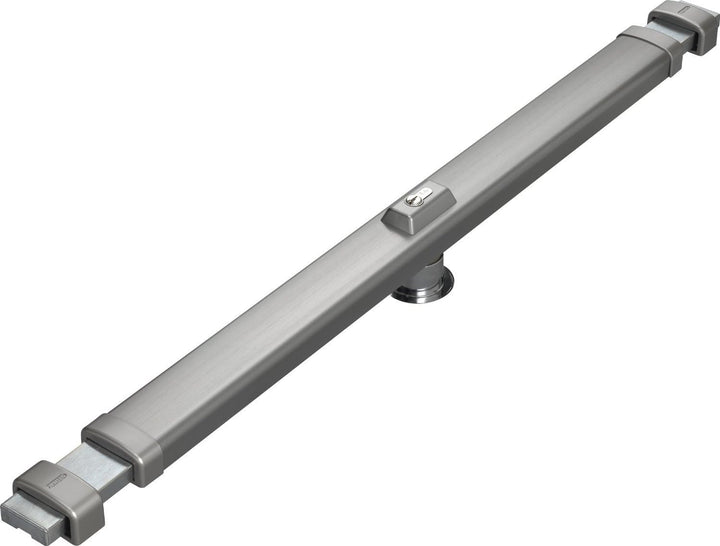 ABUS Panzerriegel PR2700 für Haus- und Wohnungstüren, edelstahl-Look, 49087 Edelstahl mit Zylinder S