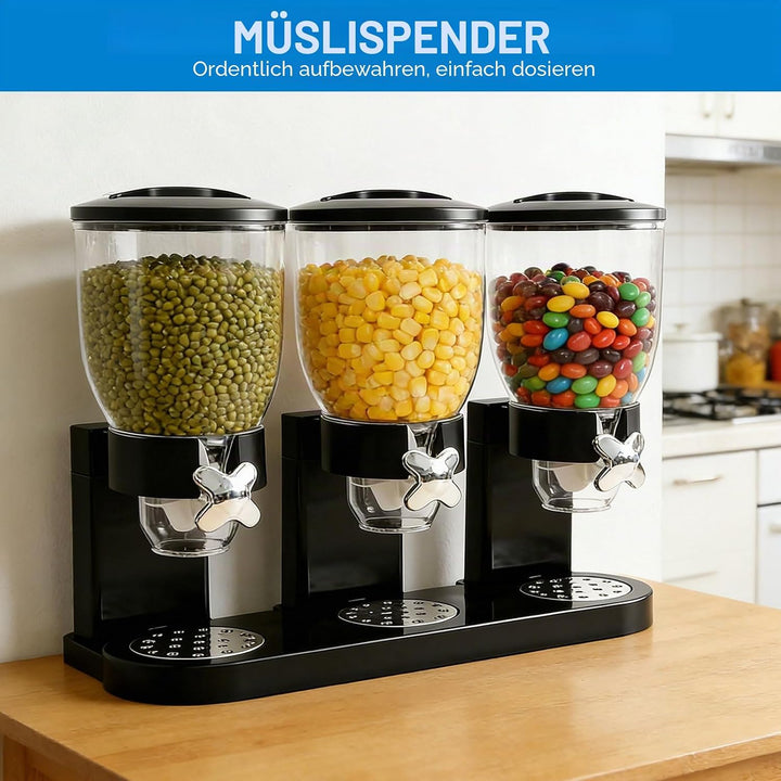 Cereal Dispenser Countertop 2L, Luftdichter Müslispender für die Organisation des Küchenvorratsraums
