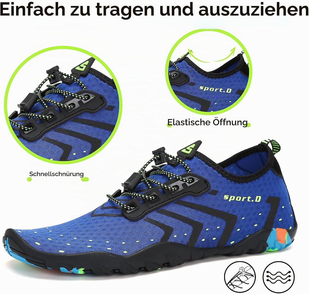 SAGUARO Badeschuhe Strandschuhe Aquaschuhe Wasserschuhe Surfschuhe Schwimmschuhe für Damen Herren Ki