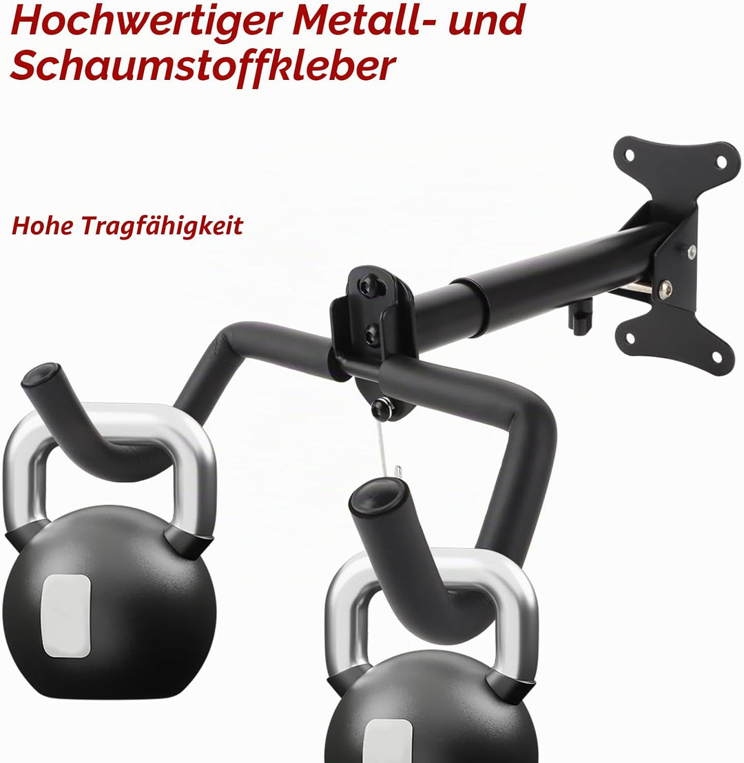 WOPPLXY 2 Stück Fahrrad Wandhalterung, Winkel und Wandabstand Einstellbar Fahrradhalterung Wand, Sch