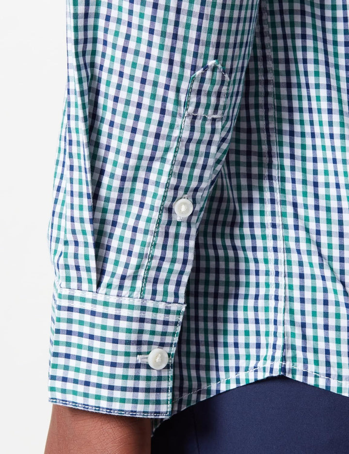 Wrangler Herren Shirt, M Green/Navy