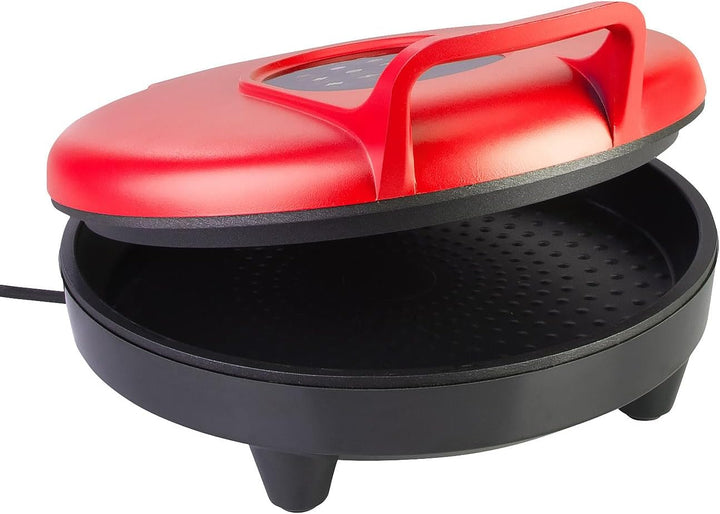 Rosenstein & Söhne Pizzaofen: Elektrischer Pizza-Maker, 180 °C, Ober-/Unterhitze, Pizza mit Ø 27 cm
