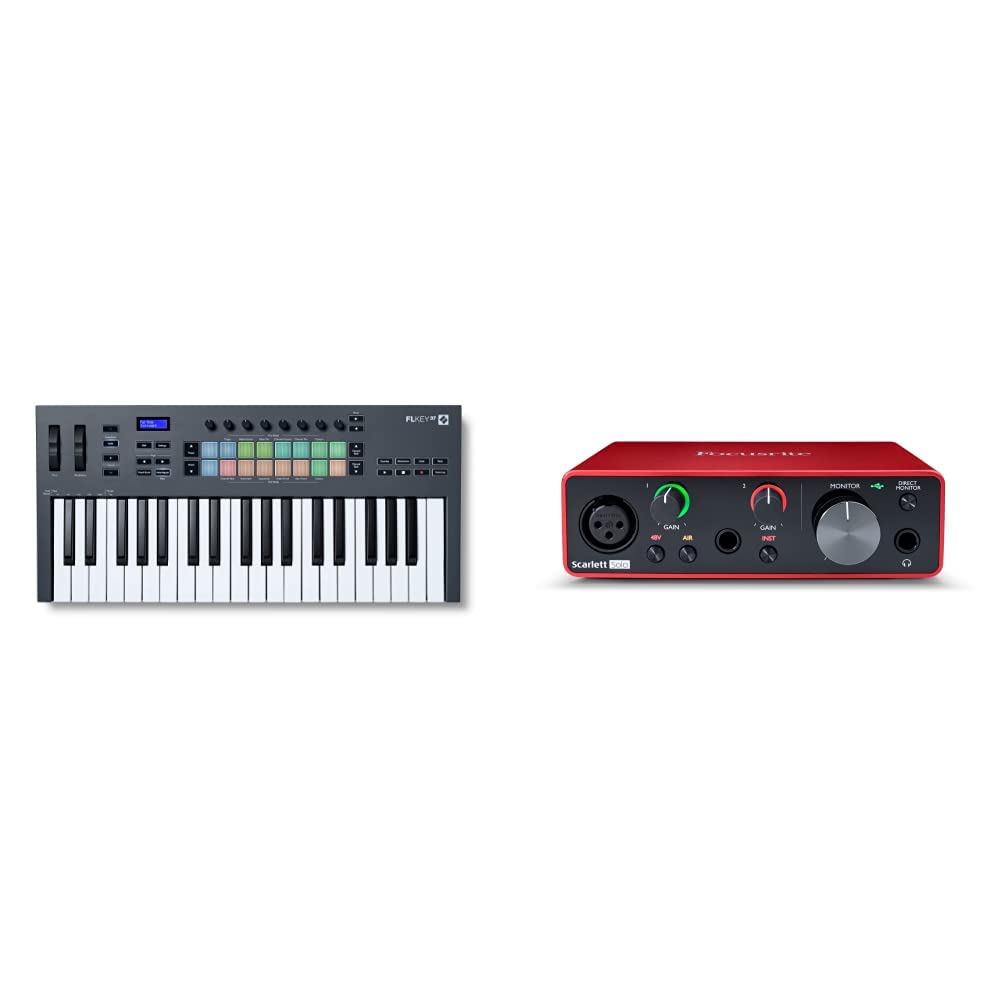 Novation FLkey 37 MIDI-Controller-Keyboard – Nahtlose Integration in FL Studio mit Akkord- und Skale