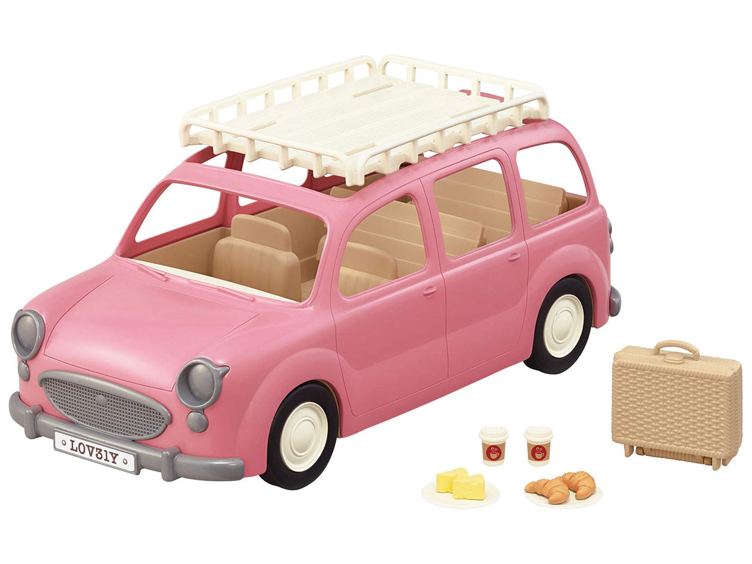Sylvanian Families L5535 Familienauto mit Picknickzubehör - Puppenhaus Auto Spielset