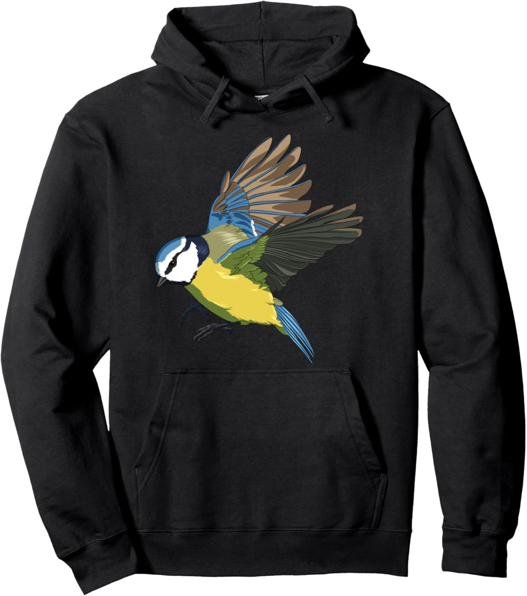 Vogel Meise Blaumeise Pullover Hoodie
