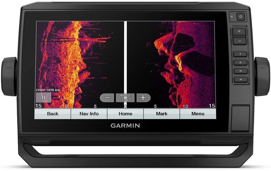 Garmin ECHOMAP UHD Fischfinder Displaygrösse 9 Zoll, Echolot integriertes Chirp, UHD ClearVü und UHD
