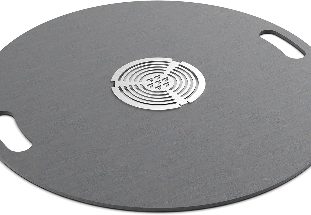 MATADA® Grilleinsatz Einlegerost Grillplatte Ø 20cm aus Edelstahl Rost für Feuerplatte Feuertonne Ku