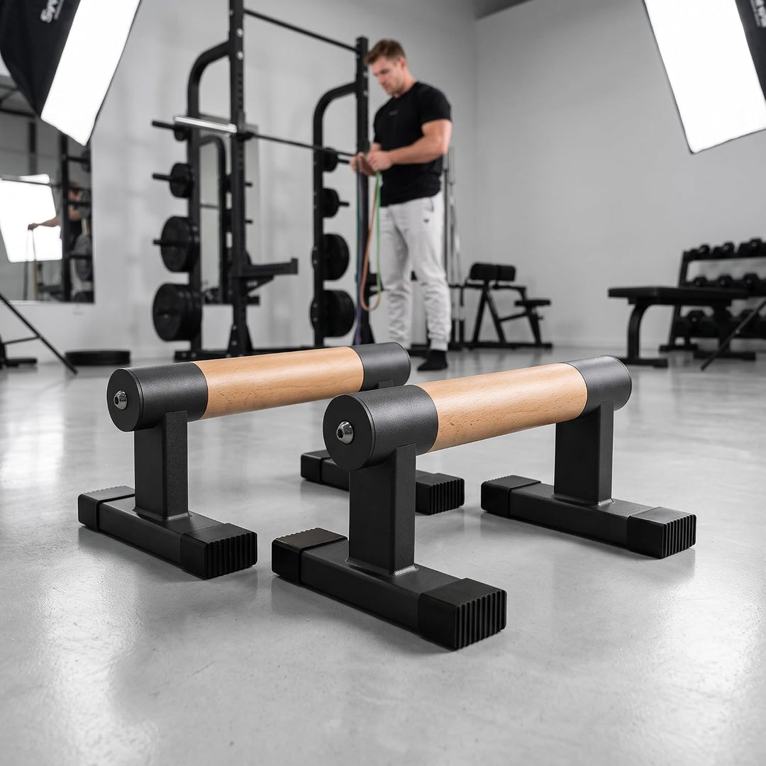 Liegestützgriffe, Parallettes mit Griff Rutschfeste Push Up Bar Liegestütze Handstand Griffe Calisth