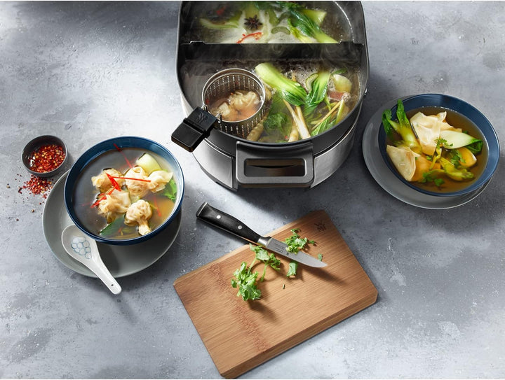 WMF Lono Hot Pot & Dampfgarer elektrisch 3,6l, chinesisches Fondue für 6 Personen, elektrische Dampf