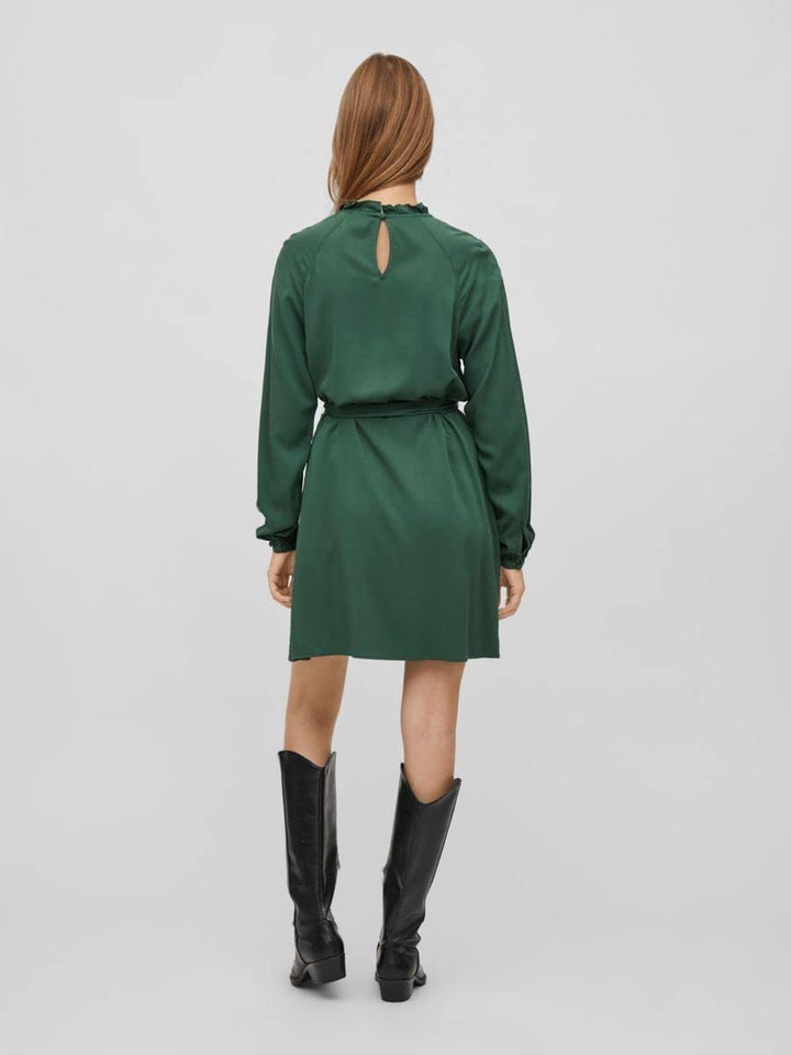 Vila Damen Visuvita L/S Lace Dress/Su-Noos Kleid 44 Pineneedle, 44 Pineneedle
