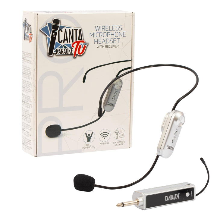 Canta Tu Tu Karaoke-Mikrofon, kabelloses Mikrofon für Karaoke mit Empfänger, ideal für Tänze, 10 m R