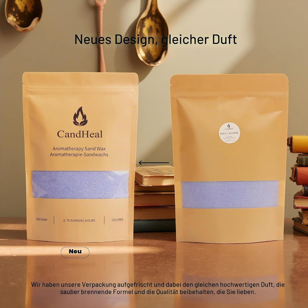 CandHeal Pearled Kerzensand,Duftendes Kerzenwachs für DIY Kerzen, Kerzen selber machen Set mit Docht