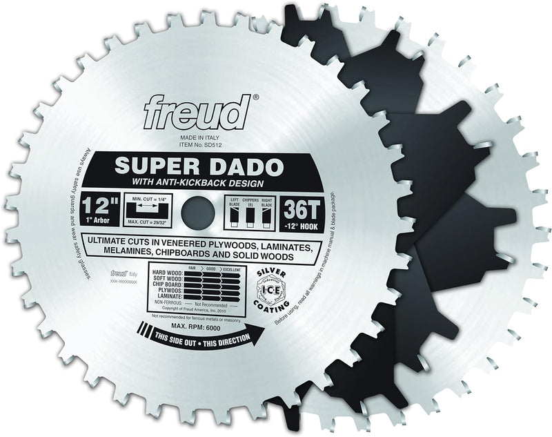 Freud SD512: 30,5 cm Super Dado Sets, Freud SD512