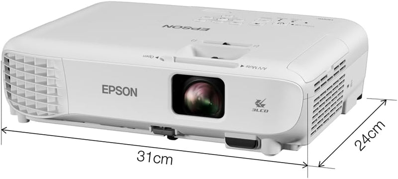 Epson EB-W06 3LCD-Projektor (WXGA 1.280x800p, 3.700 Lumen Weiss- und Farbhelligkeit, Kontrastverhält