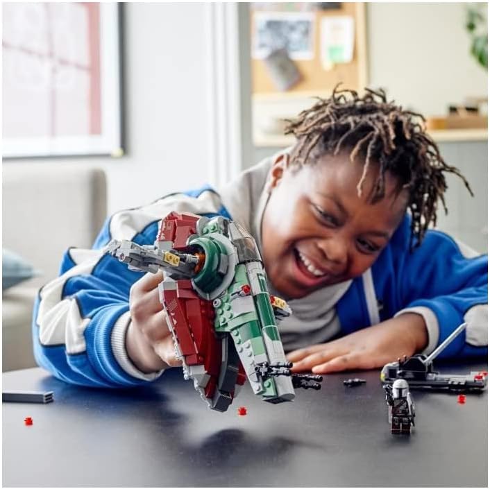 LEGO 75312 Star Wars Boba Fetts Starship, Weltraum-Spielzeug für Kinder ab 9 Jahren, Raumschiff-Mode