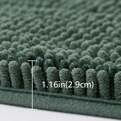 MIULEE 60x90cm Chenille Badematte rutschfest Badvorleger Badteppich rutschfest Waschbar Absorbierend
