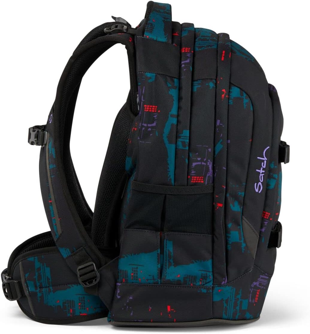 Satch Pack Pencil Slider Light Edition Schulrucksack Set 3tlg. mit Sportbeutel (Night Vision), Night
