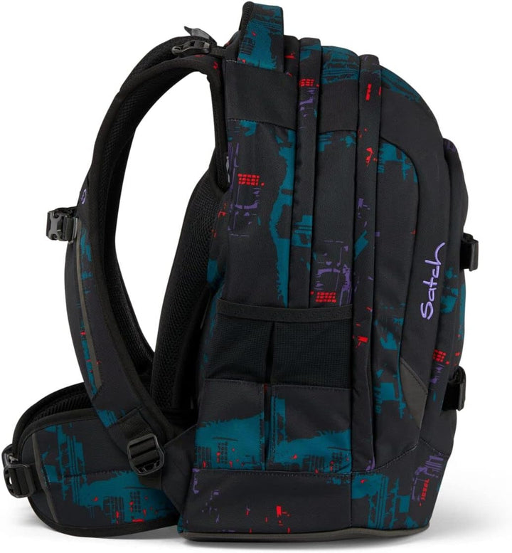 Satch Pack Pencil Slider Light Edition Schulrucksack Set 3tlg. mit Sportbeutel (Night Vision), Night