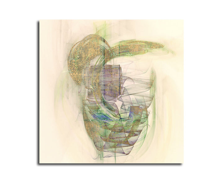 Paul Sinus Art Bild auf Leinwand Abstrakt337_60x60cm Abstraktes Bild - Der Seelenwind - quadratische