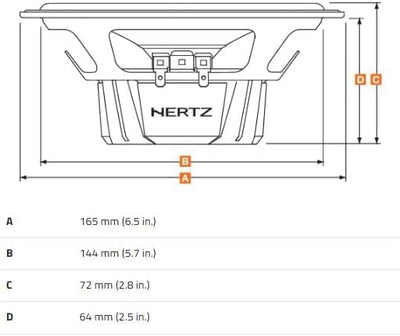 Hertz Dieci DCX 165.3 16,5cm 2-Wege Koaxialsystem Set Coax 2Way 165mm 1 Paar/2Stück