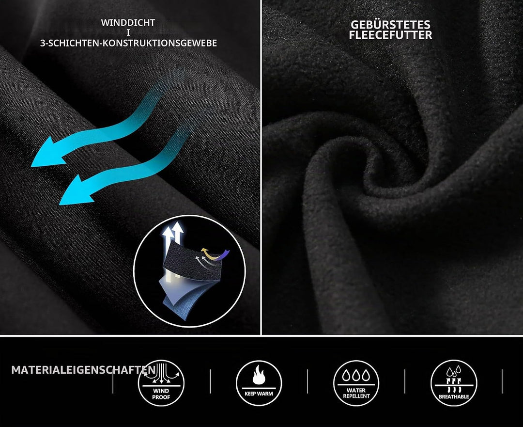Little Donkey Andy Softshelljacke für Damen mit abnehmbarer Kapuze, Fleecefutter und Wasserabweisend