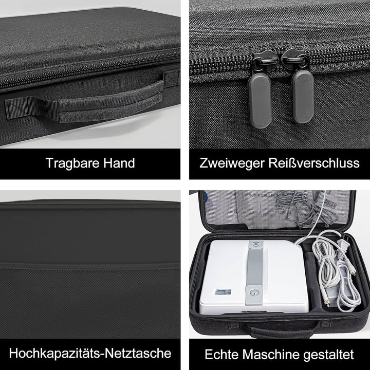 MaciRept Hartschalen-Organizer-Tasche für EVA Mini-Fensterreinigungsroboter, schützende Tragetasche