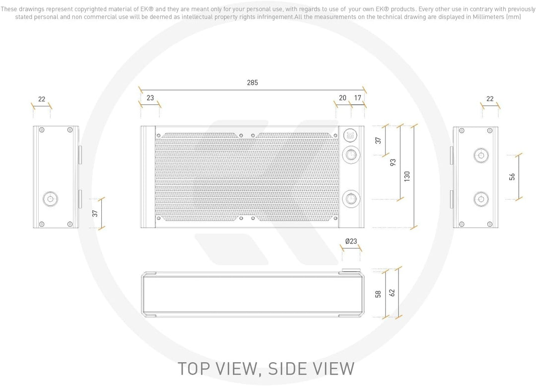 EK Water Blocks EK-Quantum Surface X240M - weiss