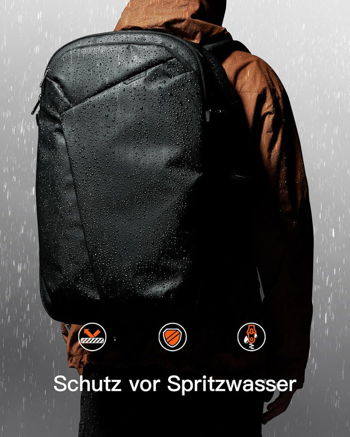 Inateck 40L Reiserucksack mit 26 Taschen, TSA Freundlich Handgepäck Rucksack Herren für 15,6-16 Zoll