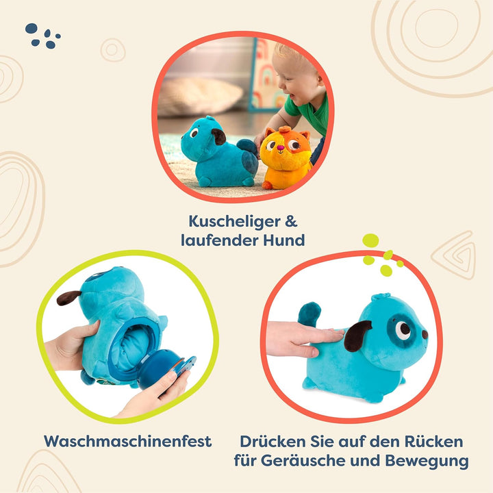 B. toys - Wobble 'n' Go - Hund - Interaktiver Plüschhund - Plüschtier - Waschbares Babyspielzeug mit