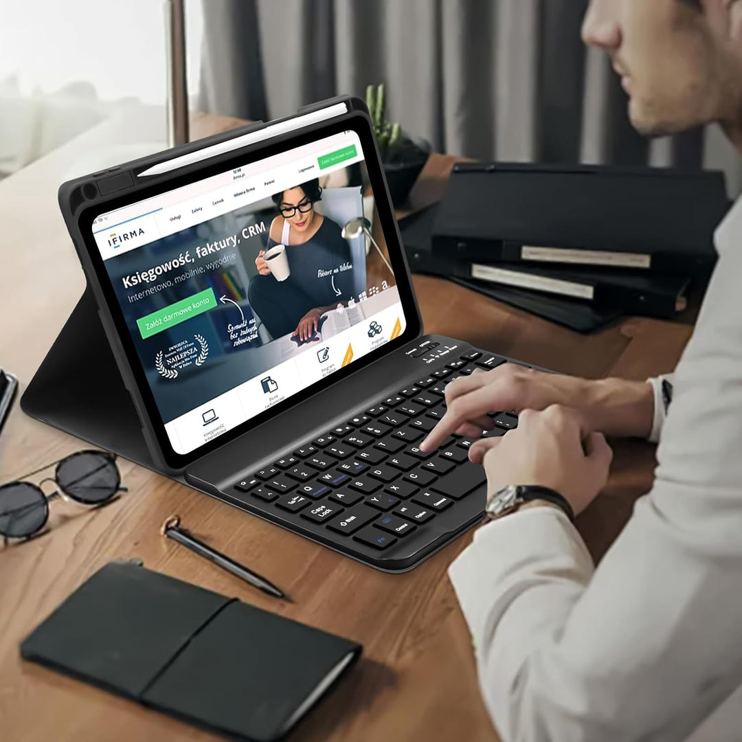 Hofsos Xiaomi Pad 6 Hülle mit Tastatur, [QWERTZ] Tastatur Hülle für Xiaomi Pad 6 11 Zoll 2023, Schut