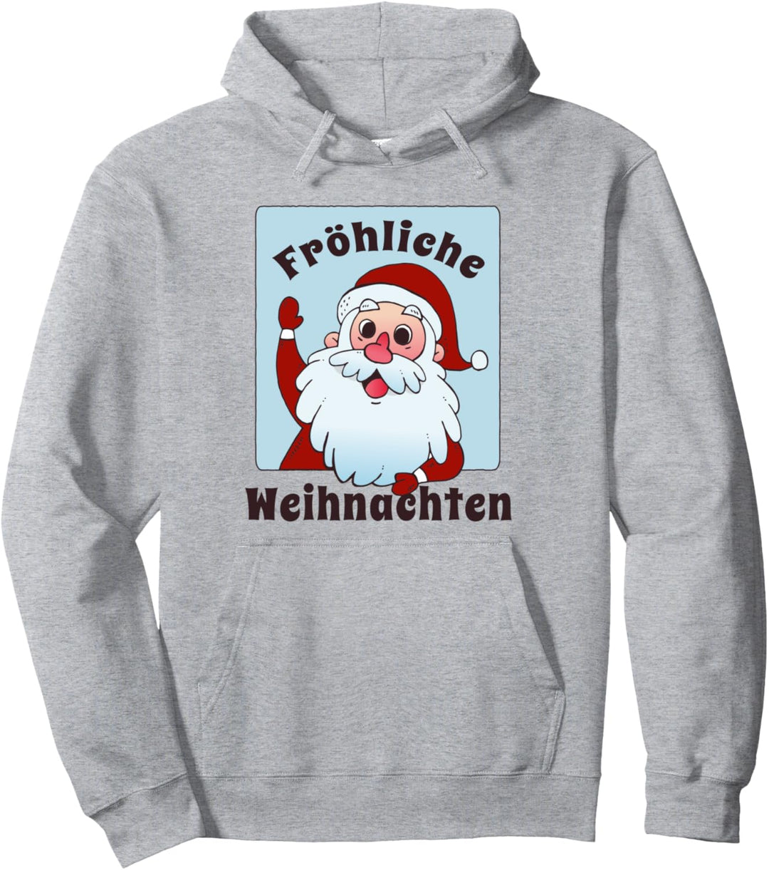 Fröhliche Weihnachten Nikolaus Weihnachtsmann Kinder Pullover Hoodie