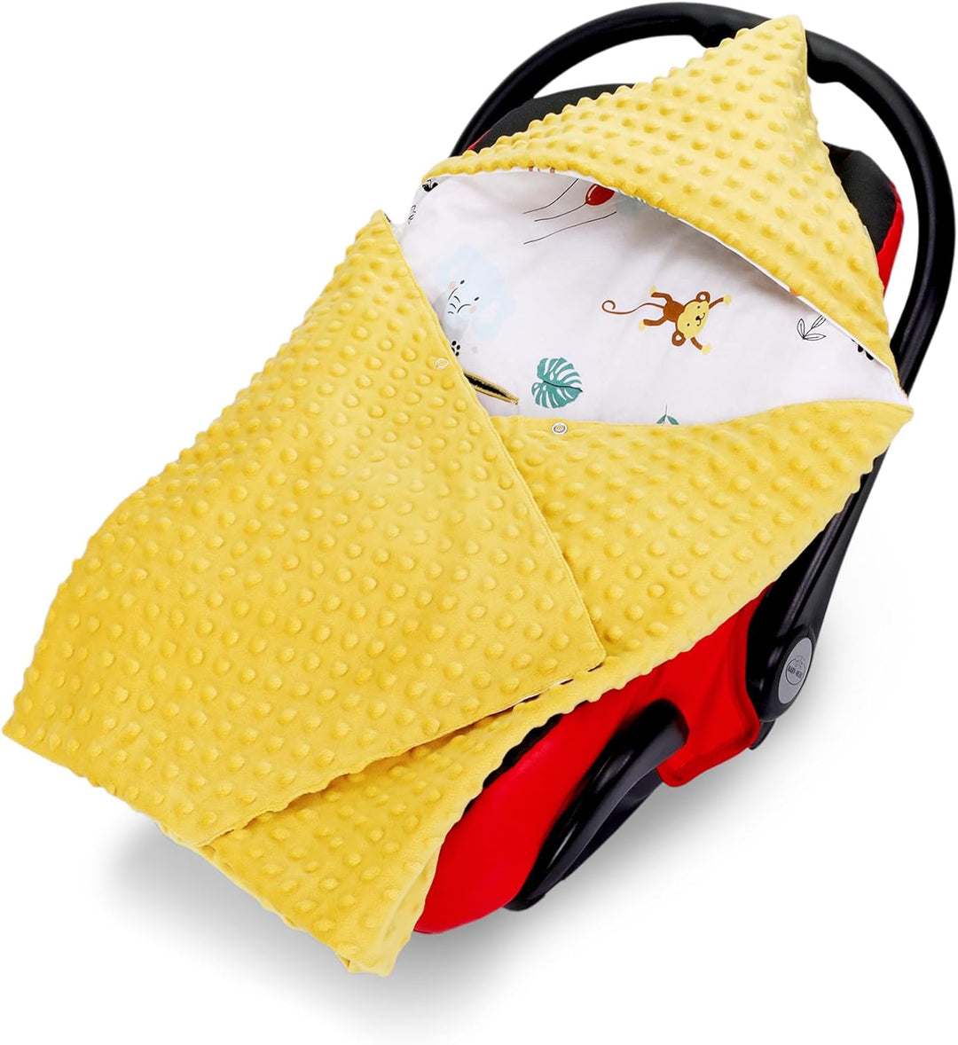 Einschlagdecke Babyschale Decke Kinderwagen 90 x 90 cm - universal Baby Babydecke für Buggy Autositz