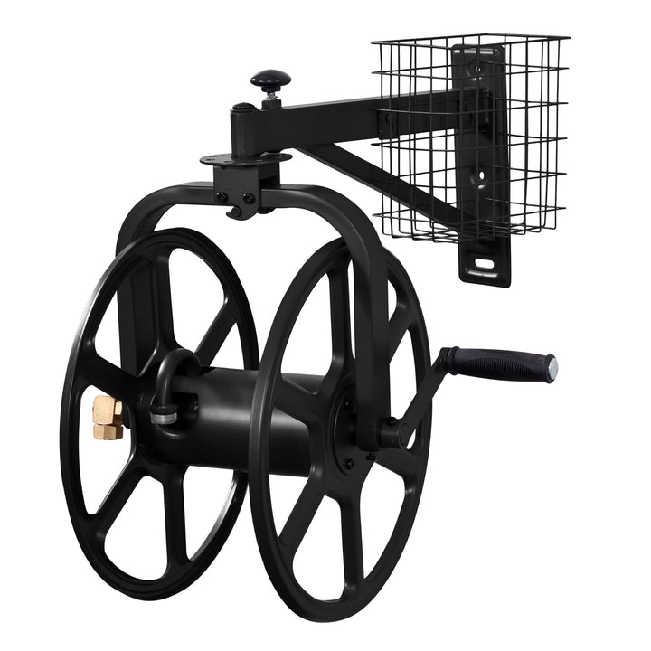 Liberty Garden 712-B Single Arm Navigator Multi-Direktionaler Gartenschlauchaufroller, für 38 Meter