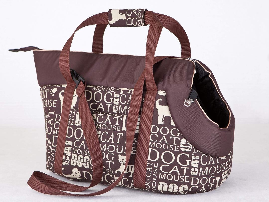 Hundetasche Tragetasche für kleinen und mittleren Hund, Welpen, Katze für Spaziergang - Grösse S 20