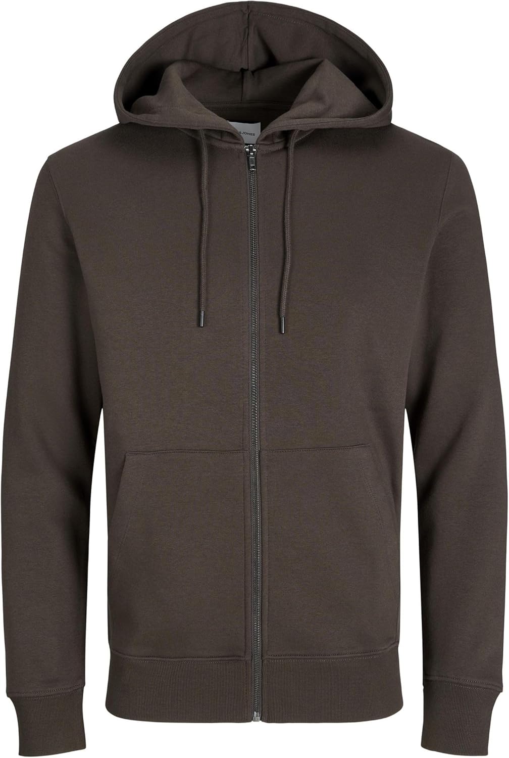 JACK & JONES Male Kapuzenpullover mit Reissverschluss Einfarbig Kapuzenpullover mit Reissverschluss