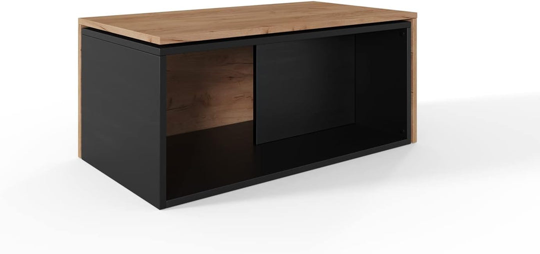PLATAN ROOM Couchtisch Kaffeetisch 2er Set 90x48x40 cm, moderner Wohnzimmertisch, Sofatisch mit Stau