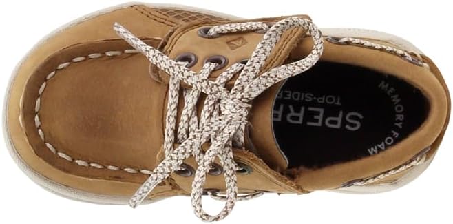 Sperry Boys' Gamefish Boat Shoe, Dark Tan, 1 Medium US Little Kid