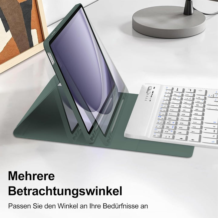 IVEOPPE Hülle mit Tastatur für Samsung Galaxy Tab A9 8.7", Tastatur für Samsung Tablet A9 2023, Magn