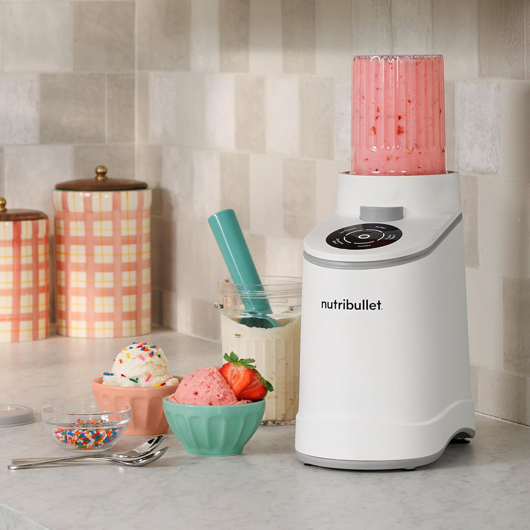 nutribullet Chill – Eismaschine für leckeres Eis, Gelato, Sorbet, Smoothie Bowl und Frozen Yogurt, 5