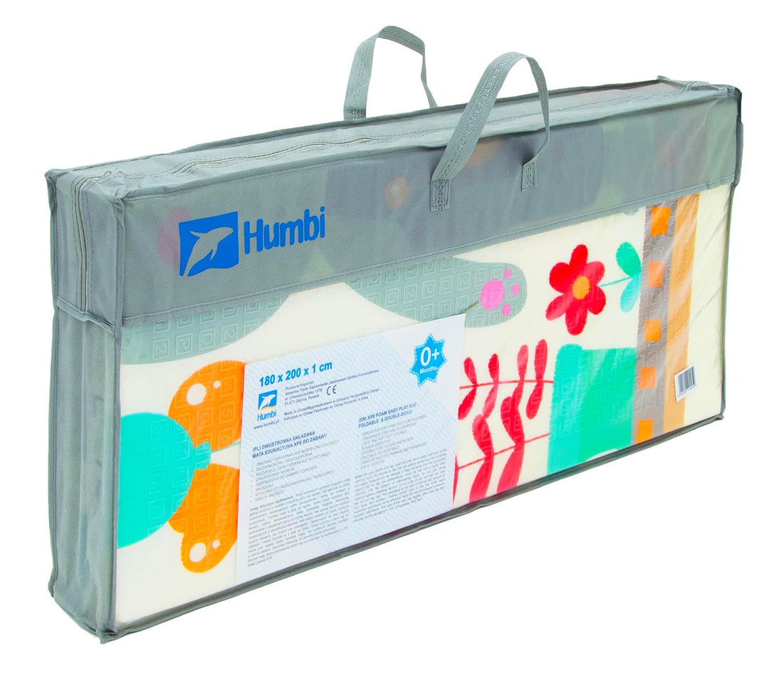 HUMBI Spielmatte Baby Krabbelmatte Faltbarer, XPE-Schaumstoff, Doppelseitig, Wasserdicht, Extra Grös