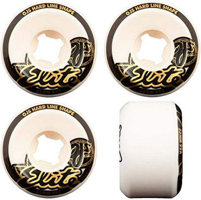 OJ Wheels Elite Hard Line 99a Skateboard-Räder 55 mm Weiss, 55 mm Weiss